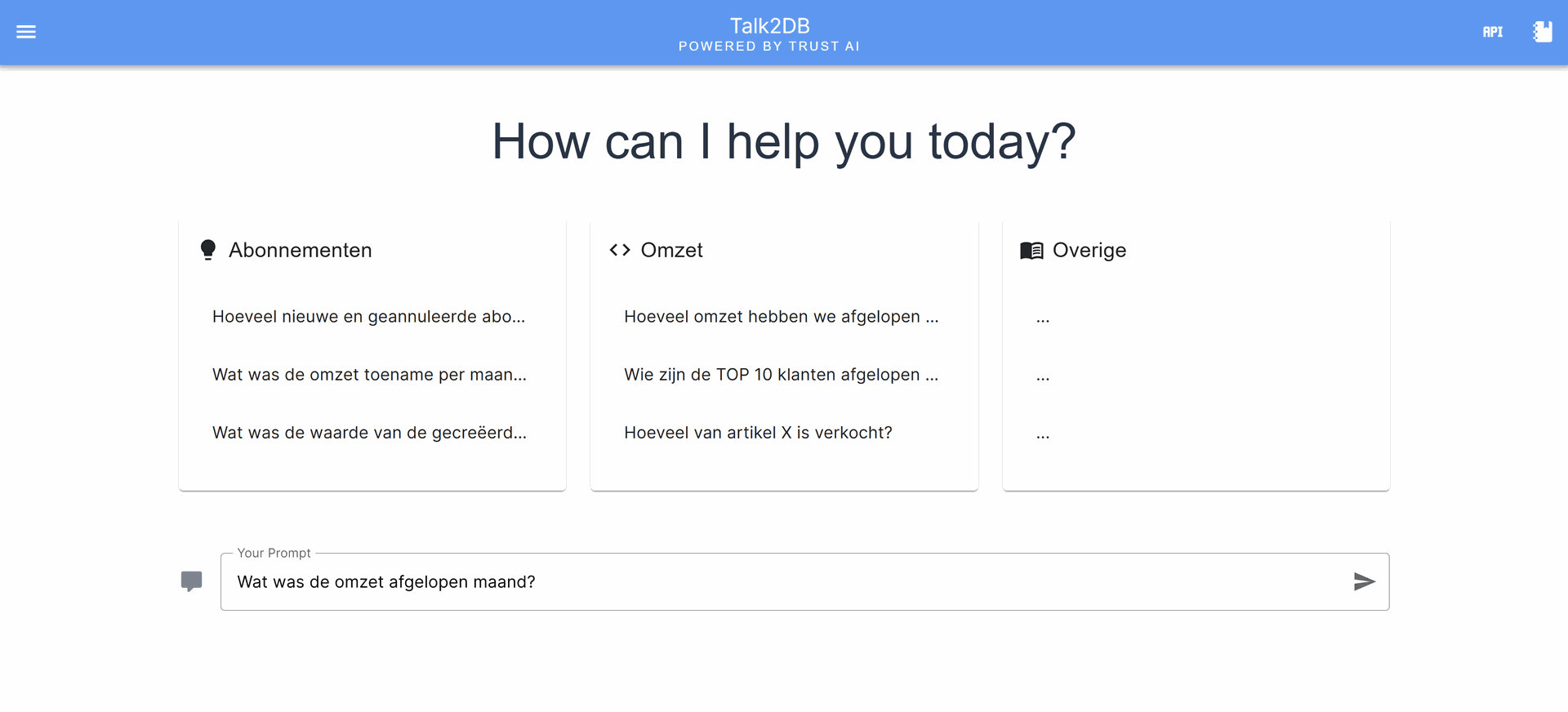 Talk2DB Landing Page Talk2DB Landing Page